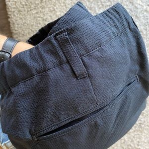 Muji seersucker ankle pant